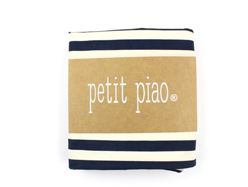 Petit Piao sengetøj baby marine/cream